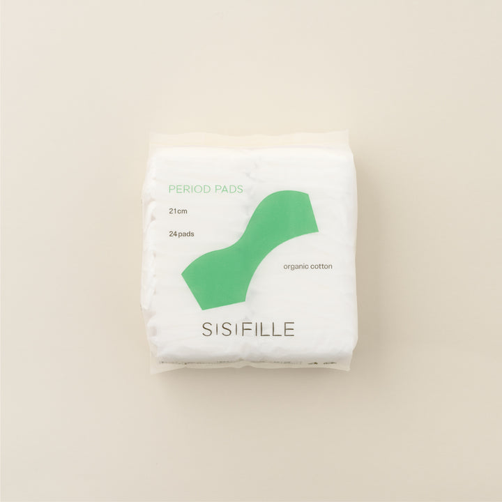 【SISIFILLE】PERIOD PADS_21cm 普通の日用 羽なし